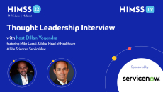 Mike Luessi, global head of healthcare and life sciences at ServiceNow and Dillan Yogendra