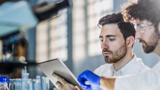 Researchers in a lab