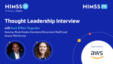 Nicky Murphy, international government health lead at AWS and Dillan Yogendra