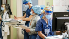 Northwell Health staff update patients' electronic health records at Long Island Jewish Medical Center.