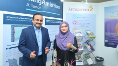 Vinod Narayanan, Country President, AstraZeneca Malaysia and Dr Puteri Norliza binti Megat Ramli, Deputy Director, Institut Kanser Negara, at the collaboration announcement