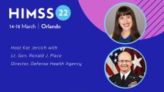 DHA Director Lt. General Ronald Place and Kat Jercich