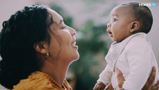 woman holding a baby
