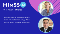 Sumit Sajnani, health information technology officer for Connecticut's Office of Health Strategy and Kate Milliken