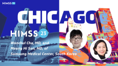 Dr. Wonchul Cha, CMIO and director of the Digital Innovation Center at Samsung Medical Center, and Dr. Meong Hi Son, vice director of its Digital Transformation Center.