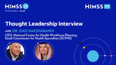 Bruce Steinberg and Ziad Nakshabandi, CEO of the National Center for Health Workforce Planning