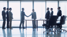 Business people shaking hands