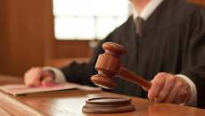 Judge with gavel