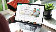 A patient accessing the HealthyLife website