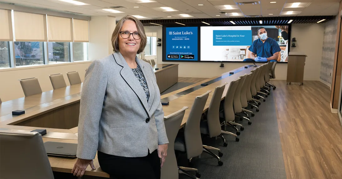 Deborah Gash St. Luke's Health System hospital at home