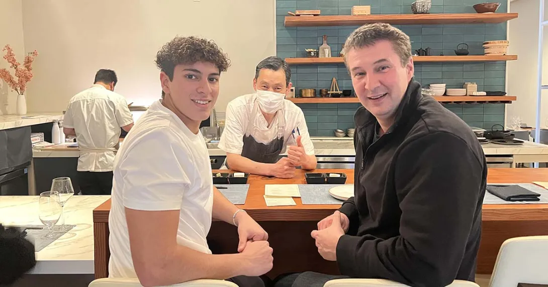 Dr. Graham Gardner, CEO of Kyruus, and son Ketan