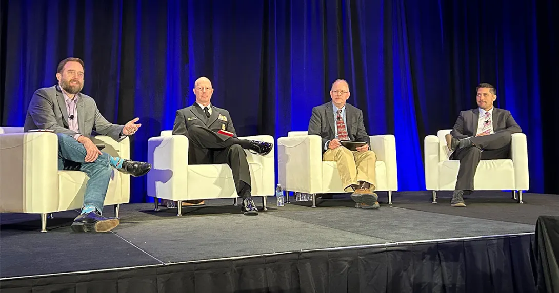 The panelists on stage