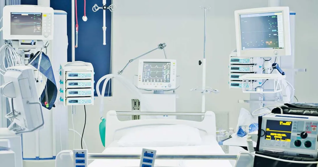 Networked medical devices in hospital room