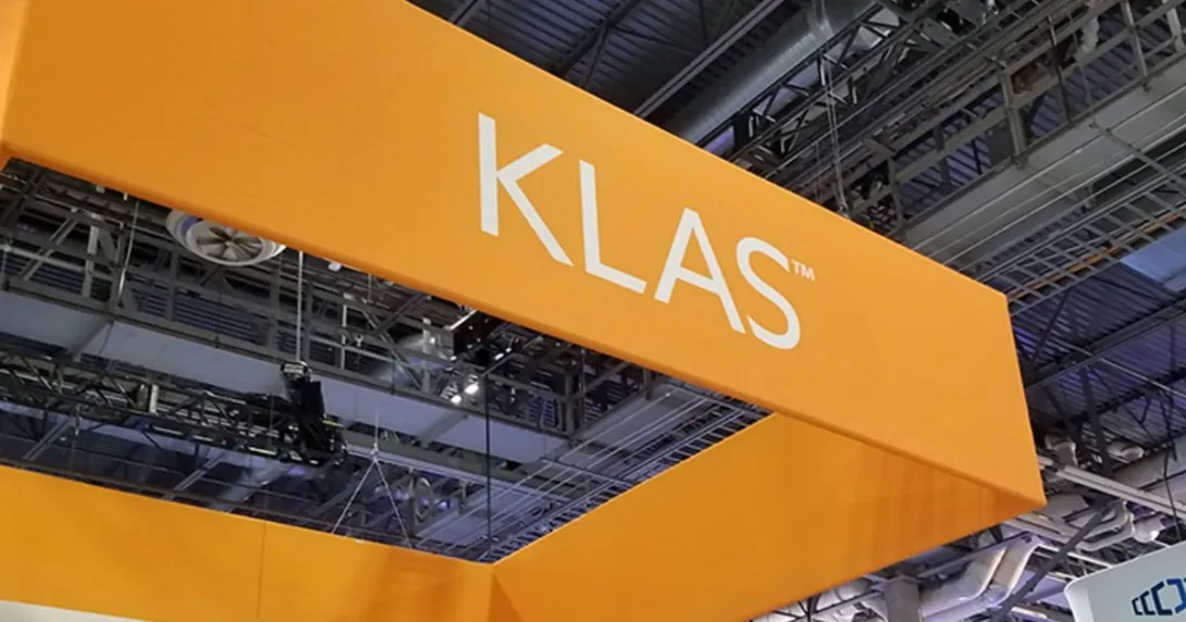 The KLAS logo at HIMSS