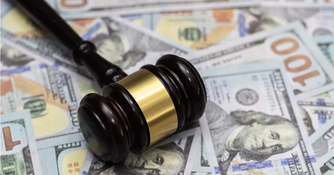Gavel on money