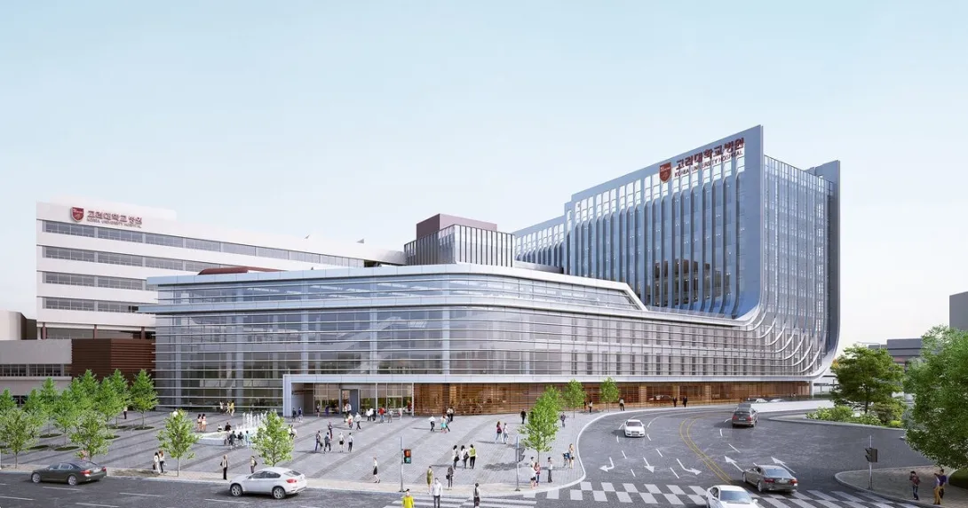 A photo of the 1,000-bed Korea University Anam Hospital