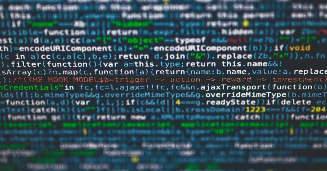 Code on screen