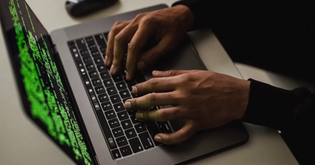 Hands on a computer