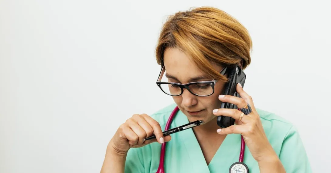 Provider on phone