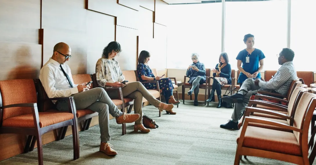 A waiting room