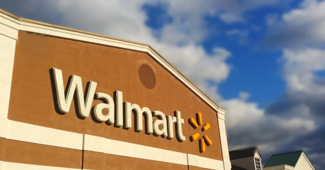A Walmart sign