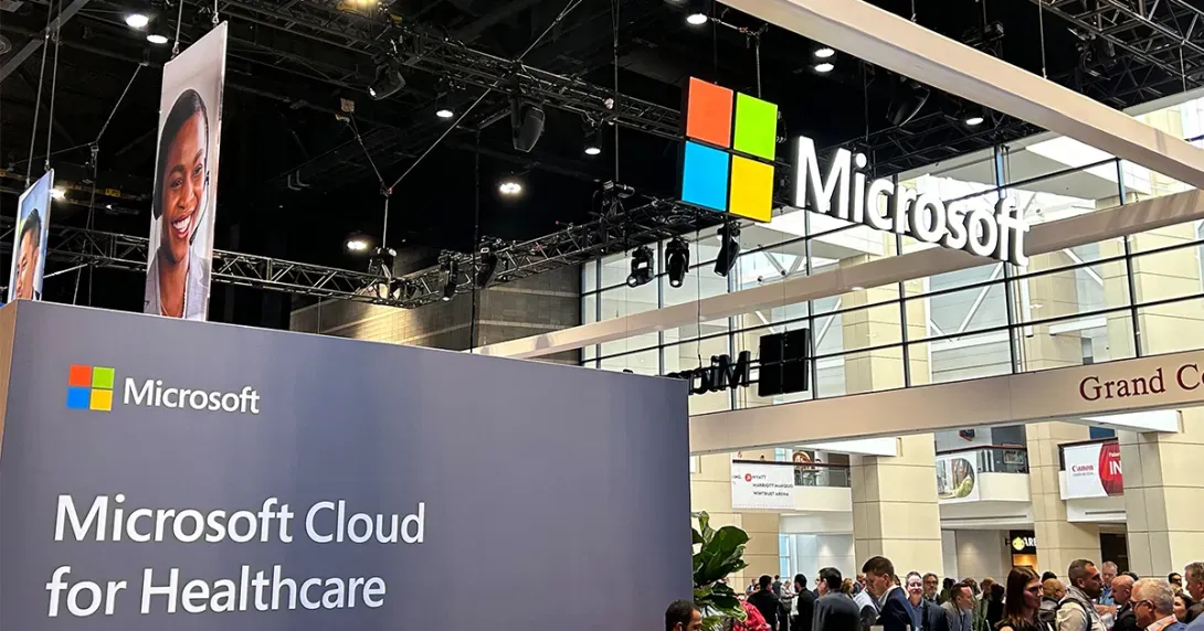 Microsoft Booth on HIMSS showfloor