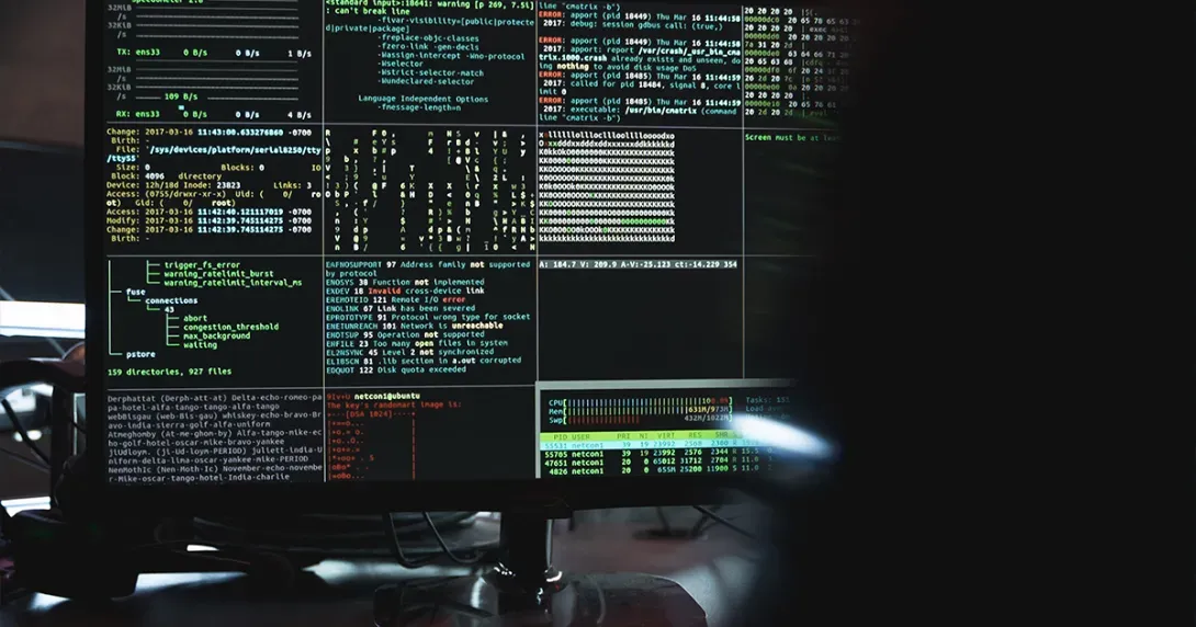 network monitor shows an array of tabs displaying code