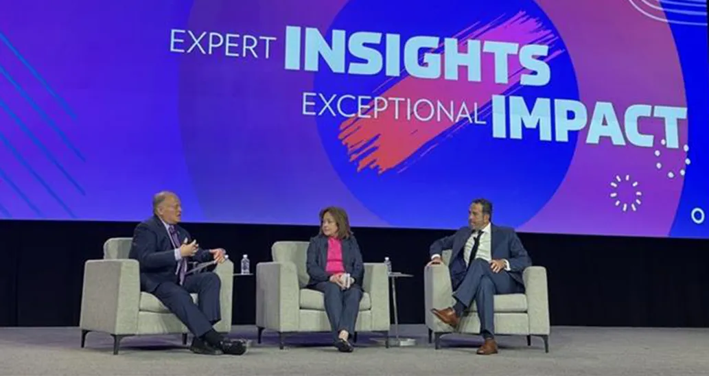HIMSS CEO Hal Wolf, Colorado Lt. Governor Dianne Primavera and Louisiana Department of Health Secretary Bruce Greenstein 