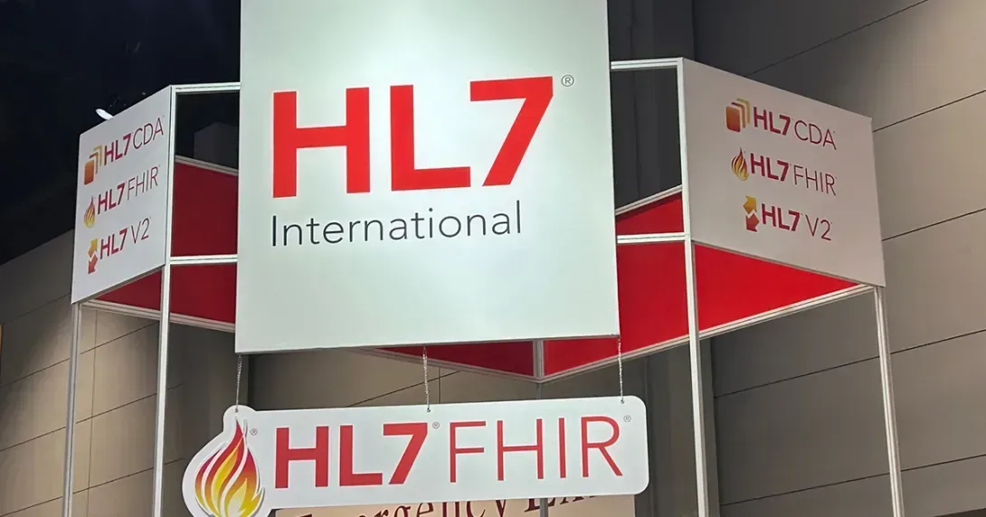 HL7 booth signage