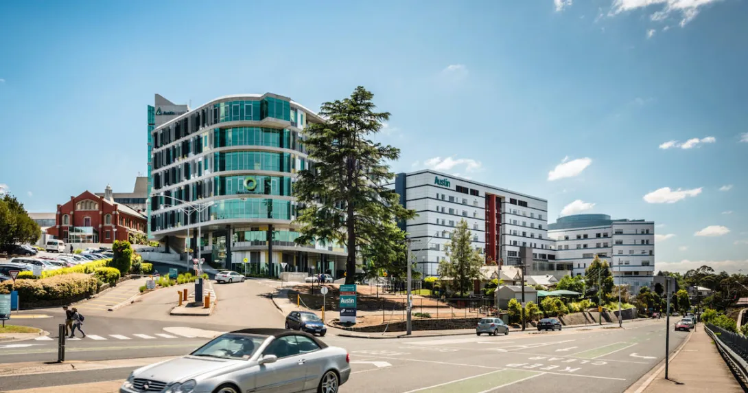 Austin Hospital building in Melbourne