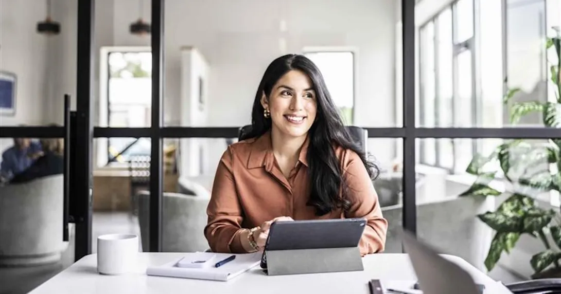 Person working in an office