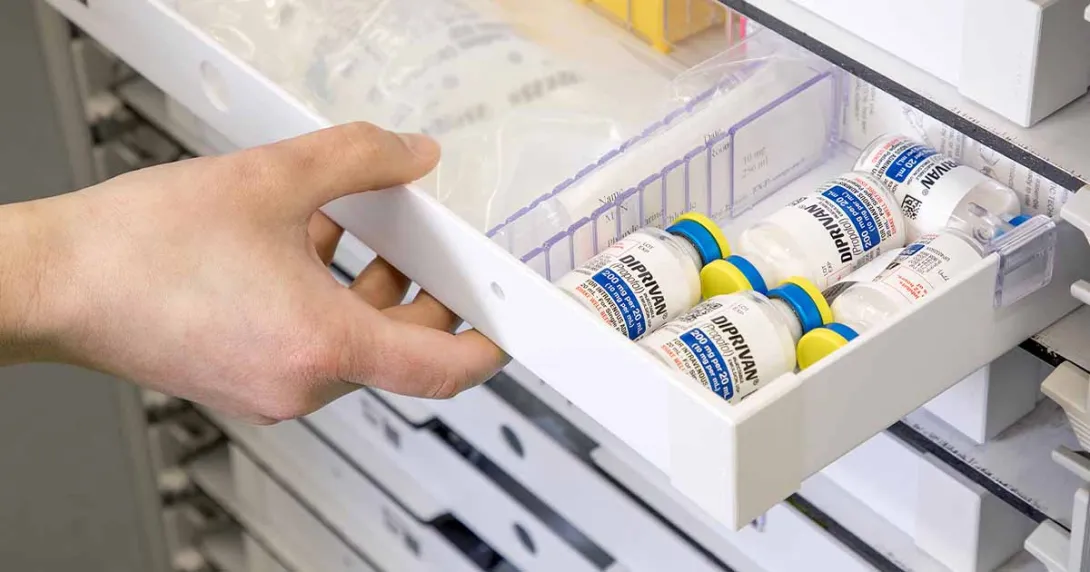 Medications in a drawer