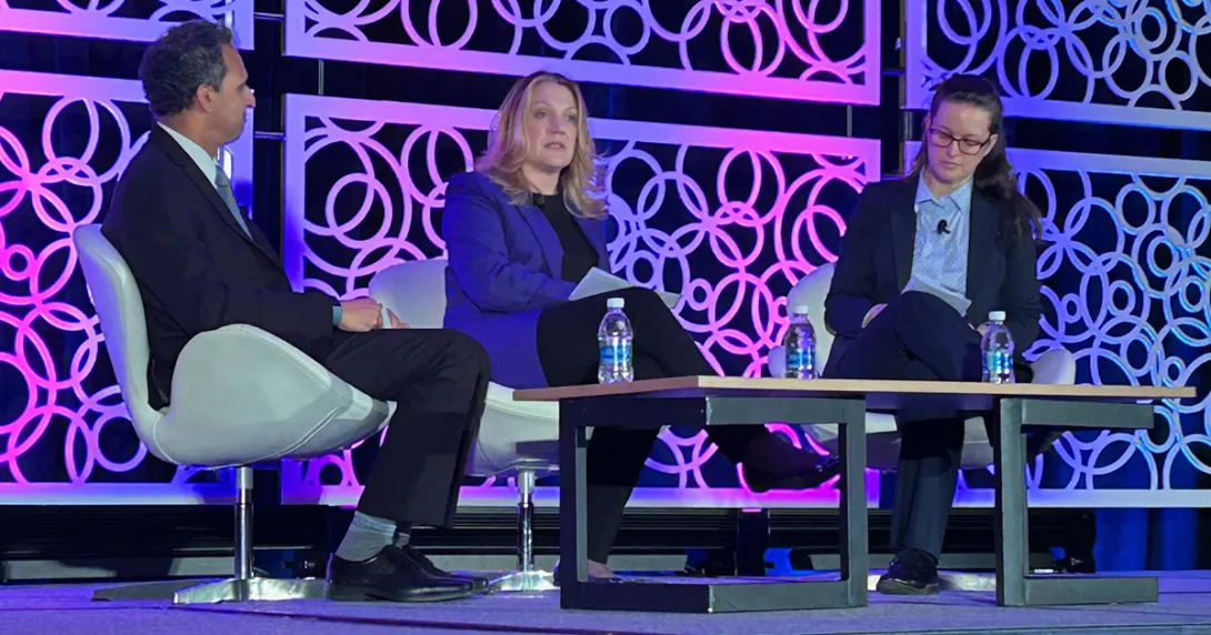 The panelists on stage