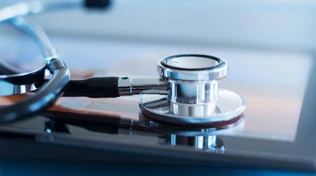 stethoscope on tablet