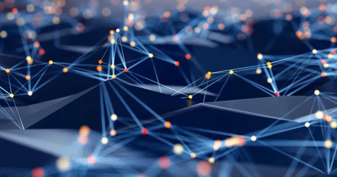 Image of fiber optics representing patient data leaks.