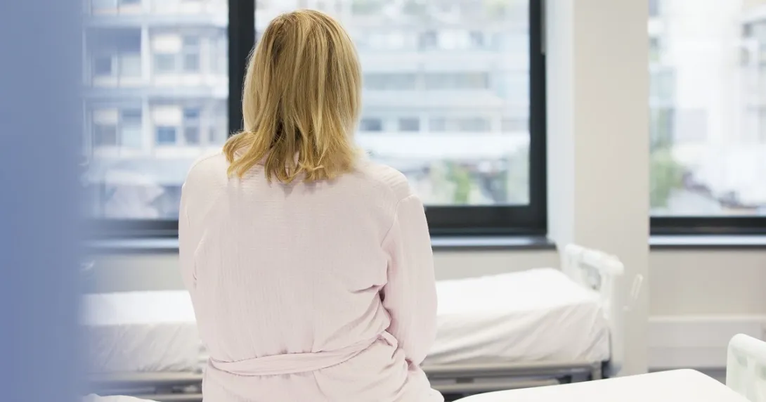 woman in hospital