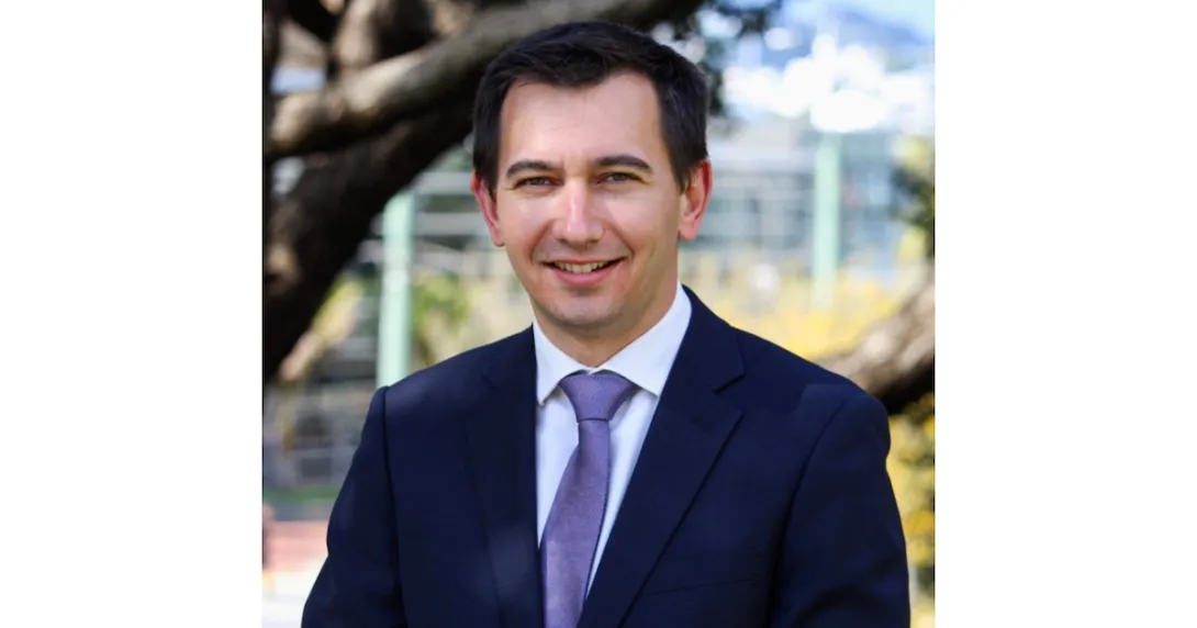 Portrait of New Zealand minister Simeon Brown