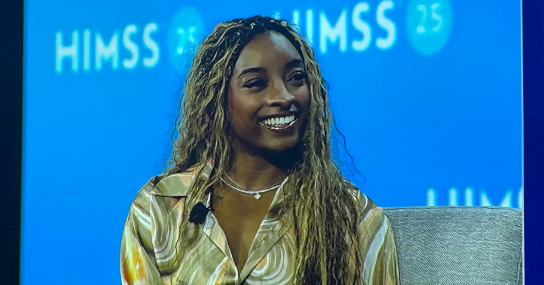 Gymnast Simone Biles at HIMSS25