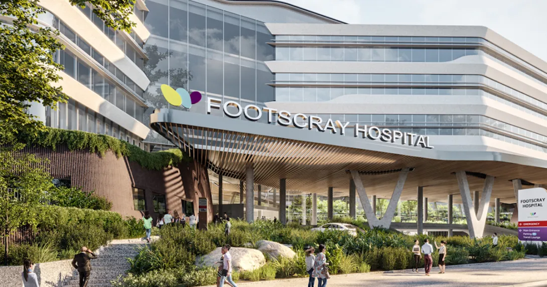 An artist's impression of the new Footscray Hospital