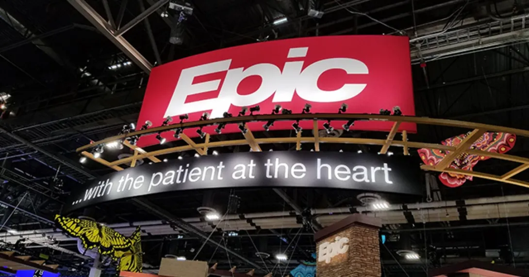 Epic booth at HIMSS global conference